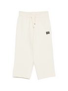 Pantaloni per bambino MSGM Kids bianchi con stampa del logo F5MSJUFP053 MS041 MSGM KIDS 