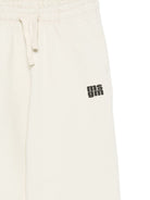 Pantaloni per bambino MSGM Kids bianchi con stampa del logo F5MSJUFP053 MS041 MSGM KIDS 