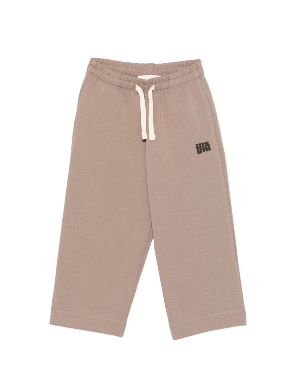 Pantaloni per bambino MSGM Kids beige con stampa logo F5MSJUFP053 MS042 MSGM KIDS 