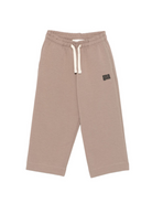 Pantaloni per bambino MSGM Kids beige con stampa logo F5MSJUFP053 MS042 MSGM KIDS 