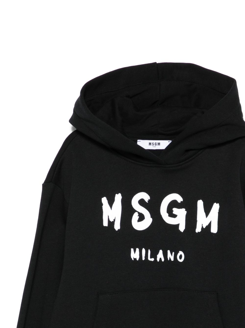 Felpa per bambino MSGM Kids nera con cappuccio F5MSJUHS019 110 MSGM KIDS 