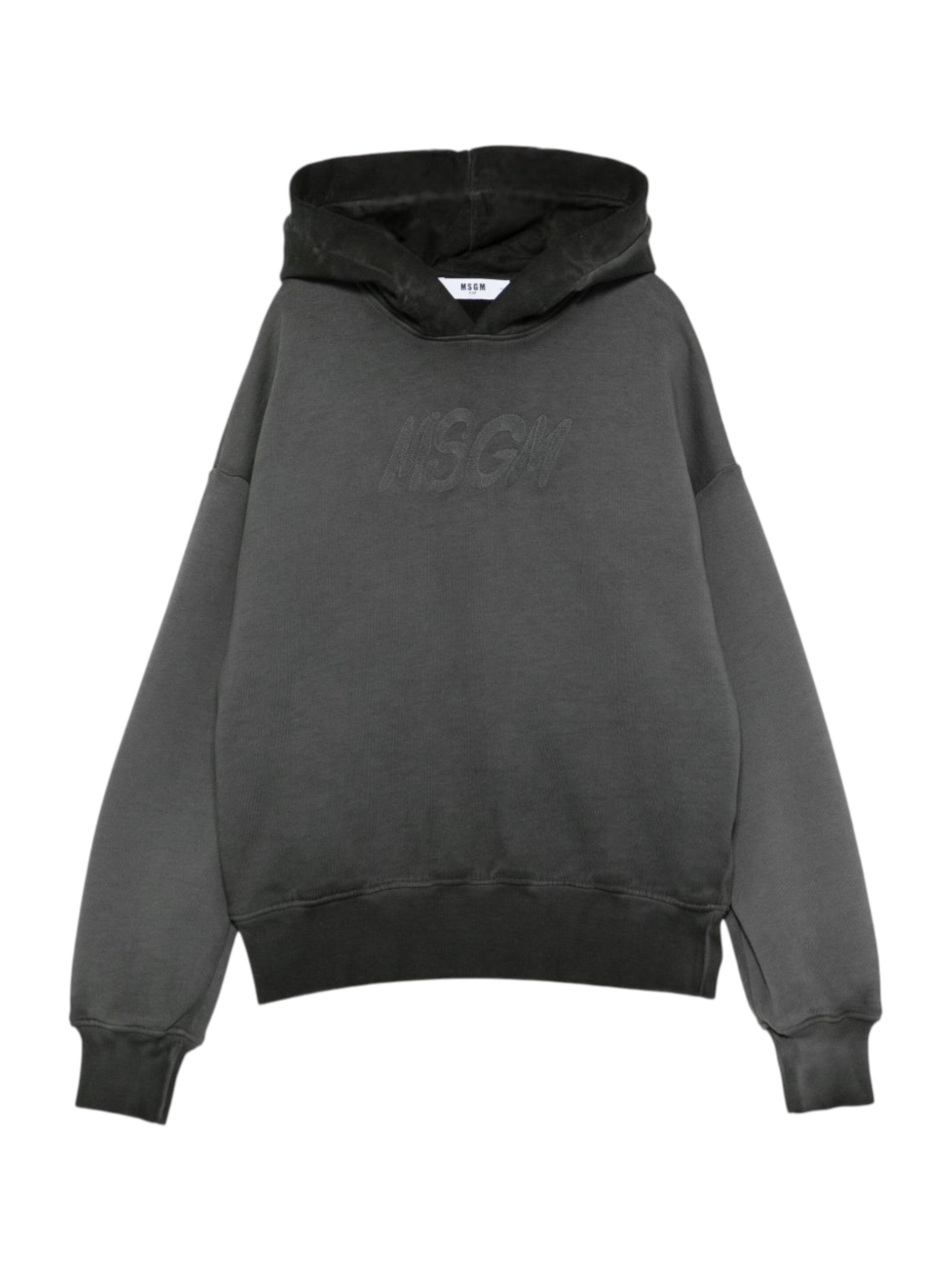Felpa per bambino MSGM Kids grigia con cappuccio F5MSJUHS020 103 MSGM KIDS 