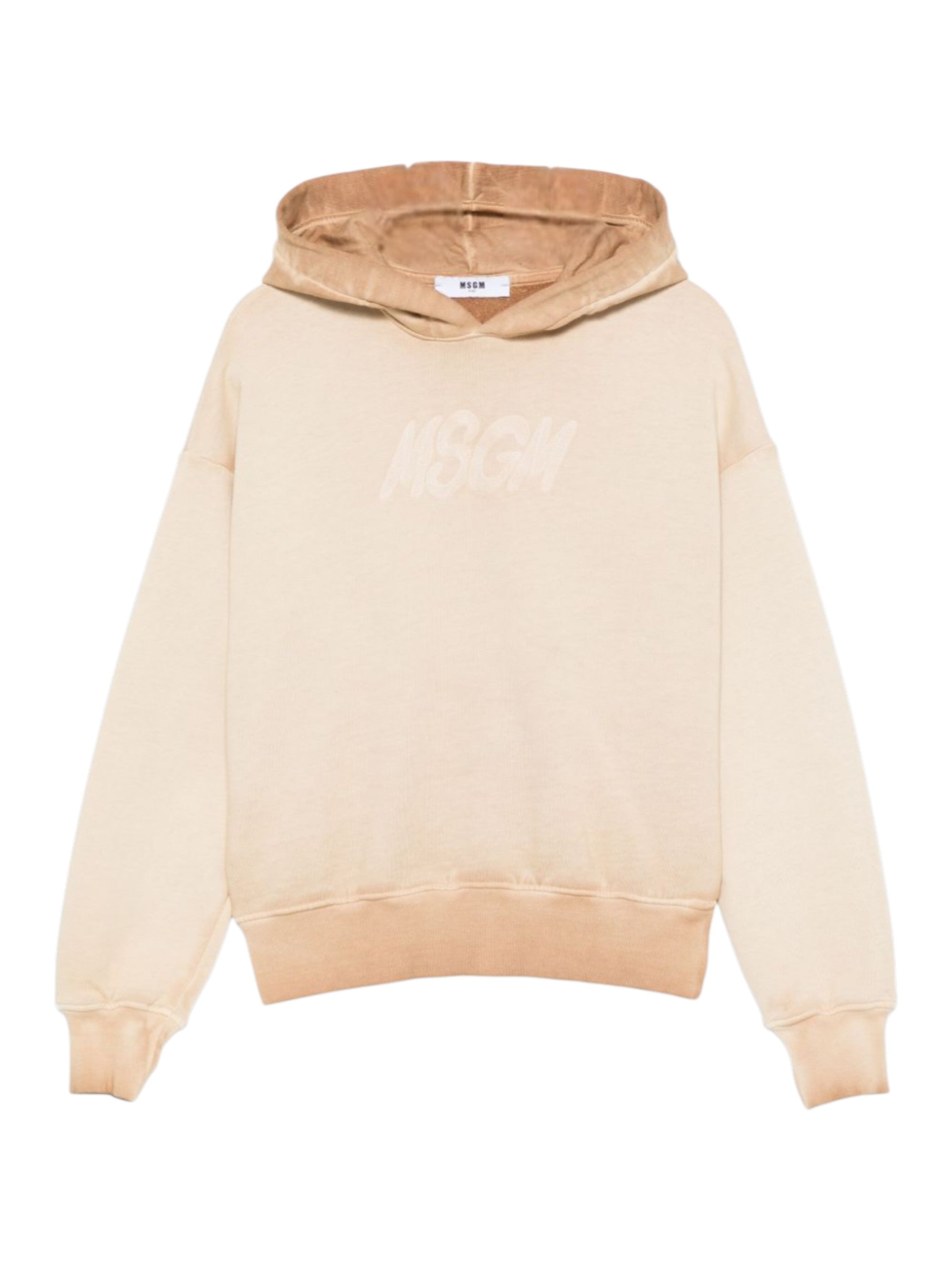 Felpa per bambino MSGM Kids beige con cappuccio F5MSJUHS020 MS030 MSGM KIDS 