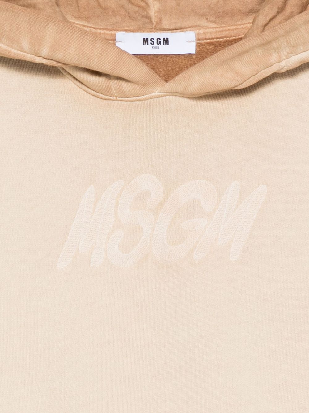 Felpa per bambino MSGM Kids beige con cappuccio F5MSJUHS020 MS030 MSGM KIDS 