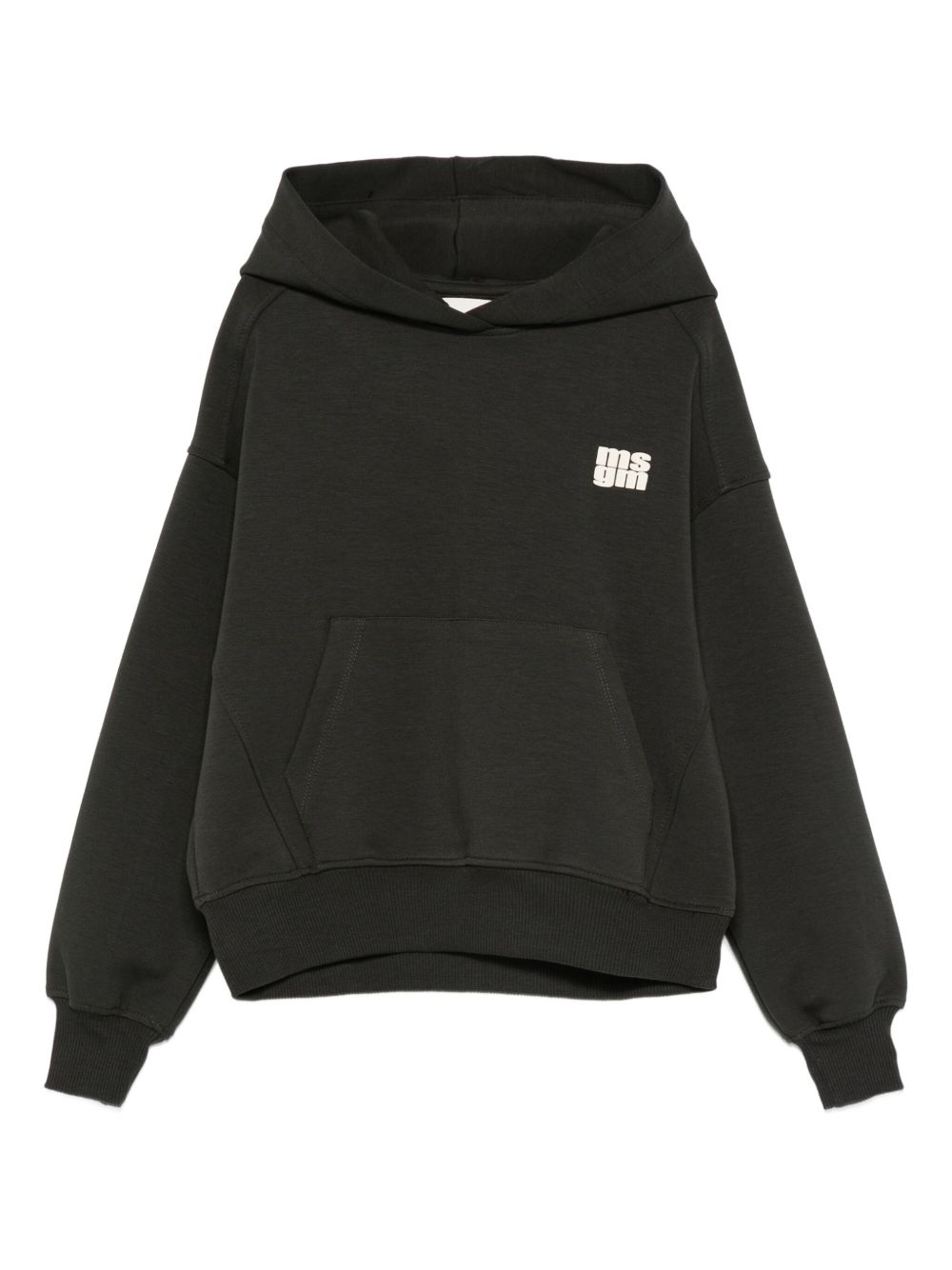 Felpa per bambini MSGM Kids nera con stampa del logo F5MSJUHS052 MS040 MSGM KIDS 