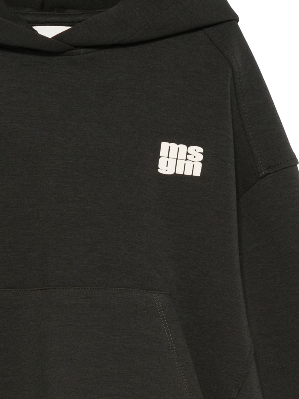 Felpa per bambini MSGM Kids nera con stampa del logo F5MSJUHS052 MS040 MSGM KIDS 