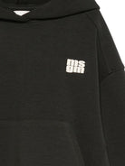 Felpa per bambini MSGM Kids nera con stampa del logo F5MSJUHS052 MS040 MSGM KIDS 