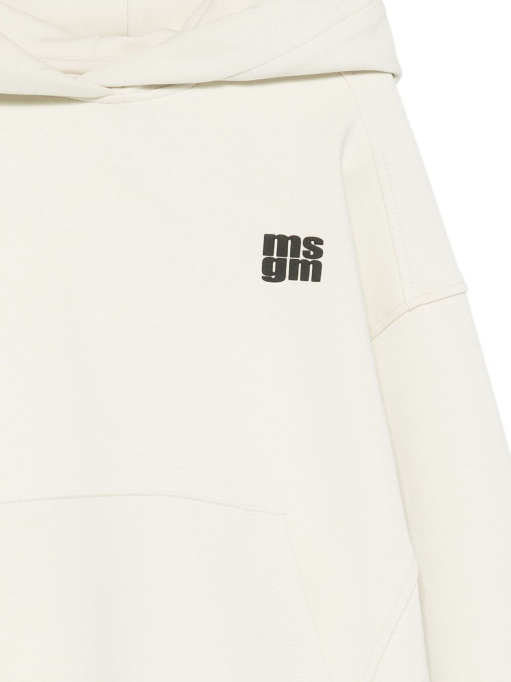 Felpa per bambini MSGM Kids bianca con stampa del logo F5MSJUHS052 MS041 MSGM KIDS 