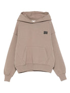 Felpa per bambini MSGM Kids beige con stampa del logo F5MSJUHS052 MS042 MSGM KIDS 