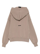 Felpa per bambini MSGM Kids beige con stampa del logo F5MSJUHS052 MS042 MSGM KIDS 
