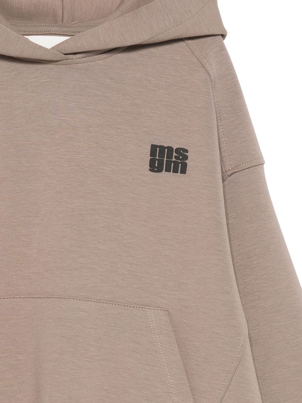 Felpa per bambini MSGM Kids beige con stampa del logo F5MSJUHS052 MS042 MSGM KIDS 