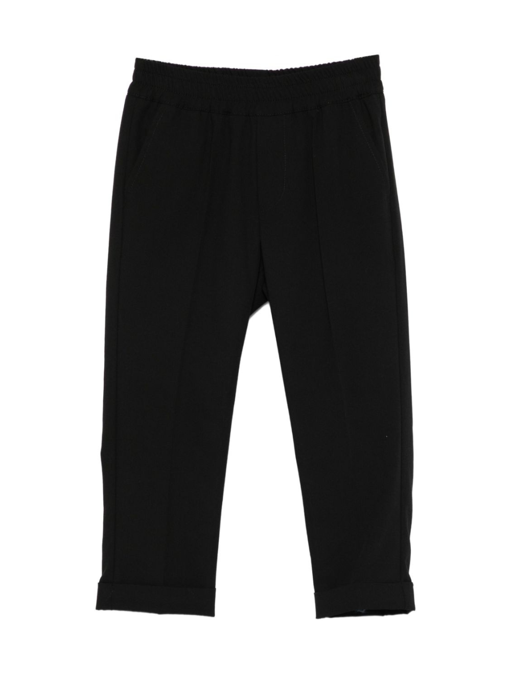 Pantaloni per bambini MSGM Kids neri con elastico in vita e orli svasati F5MSJUPA054 MS040 MSGM KIDS 