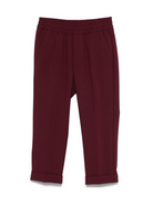 Pantaloni per bambini MSGM Kids bordeaux con elastico in vita e orli svasati F5MSJUPA054 MS045 MSGM KIDS 