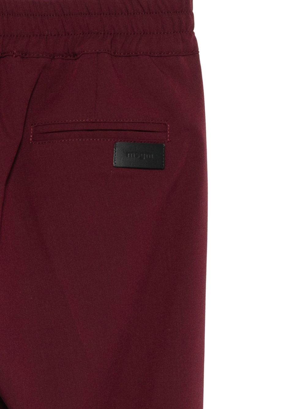 Pantaloni per bambini MSGM Kids bordeaux con elastico in vita e orli svasati F5MSJUPA054 MS045 MSGM KIDS 