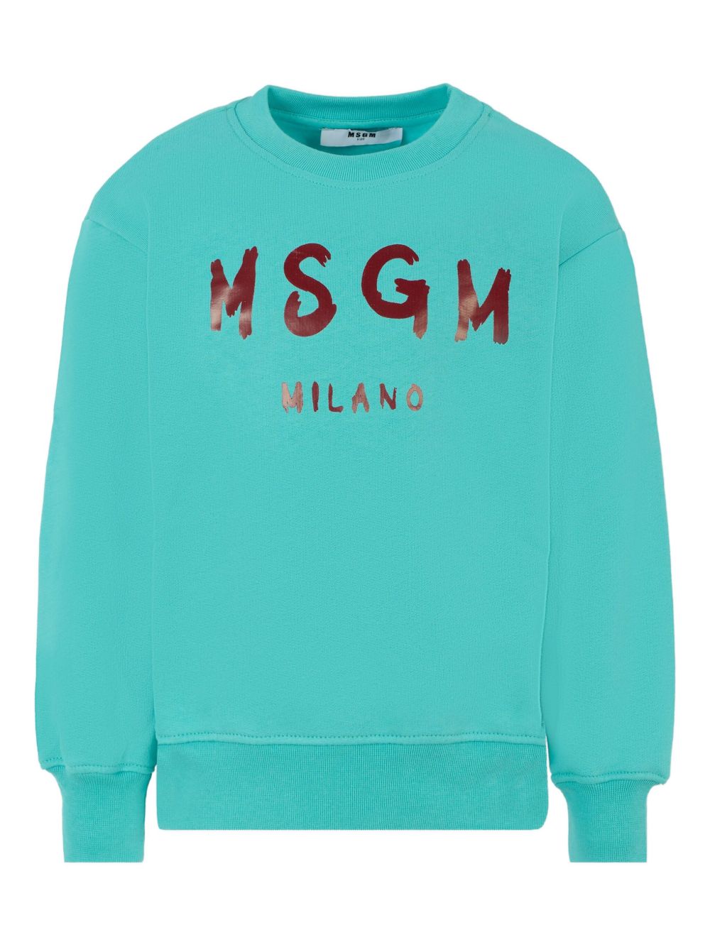 Felpa per bambino MSGM Kids azzurro con logo sul davanti F5MSJUSW018 MS037 MSGM KIDS 