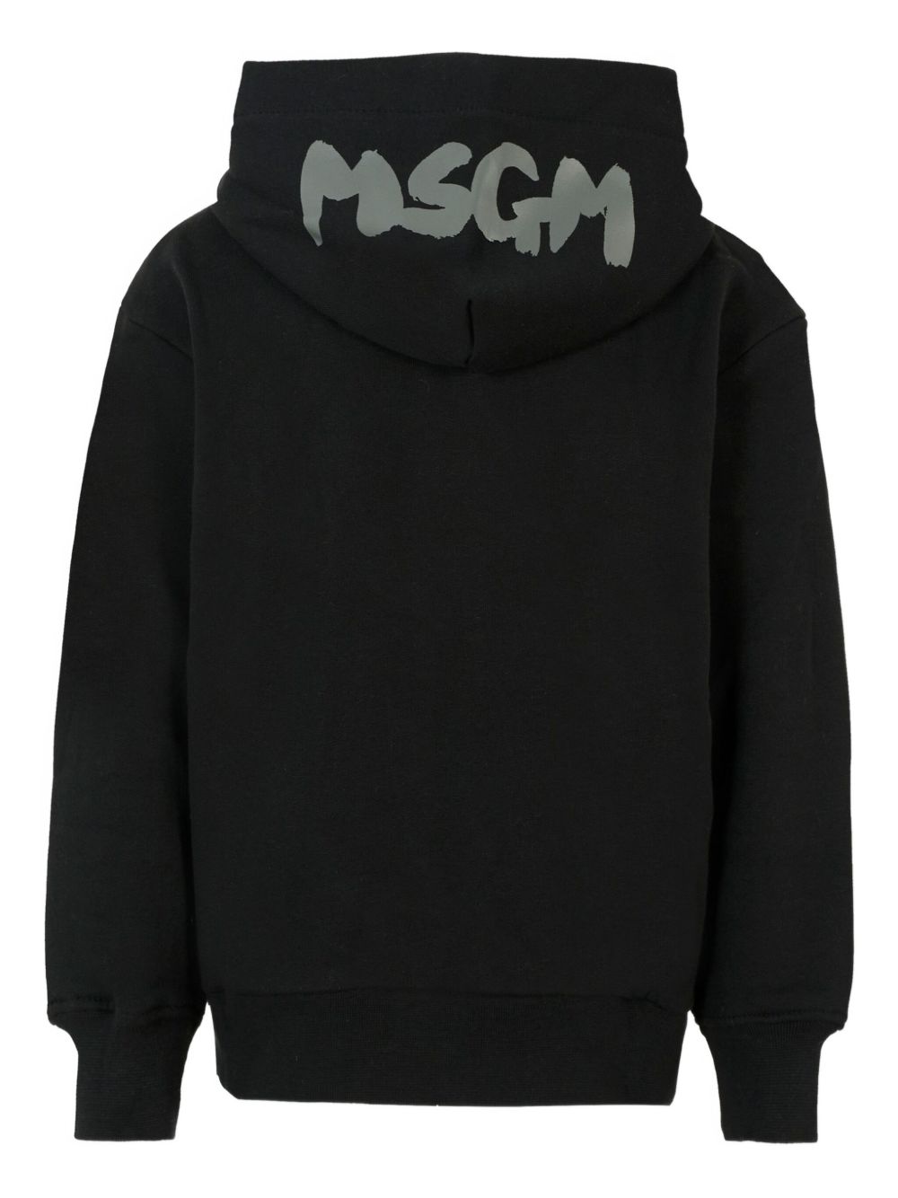 Felpa per bambino MSGM Kids nero con cappuccio e zip F5MSJUZH002 110 MSGM KIDS 