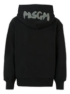 Felpa per bambino MSGM Kids nero con cappuccio e zip F5MSJUZH002 110 MSGM KIDS 