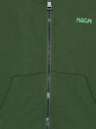 Felpa per bambino MSGM Kids verde con cappuccio e logo F5MSJUZH002 MS039 MSGM KIDS 