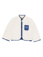 Giacca per neonato Off-White Kids bianco con tasca applicata OB7X003F25FAB001 0345 OFF WHITE KIDS 