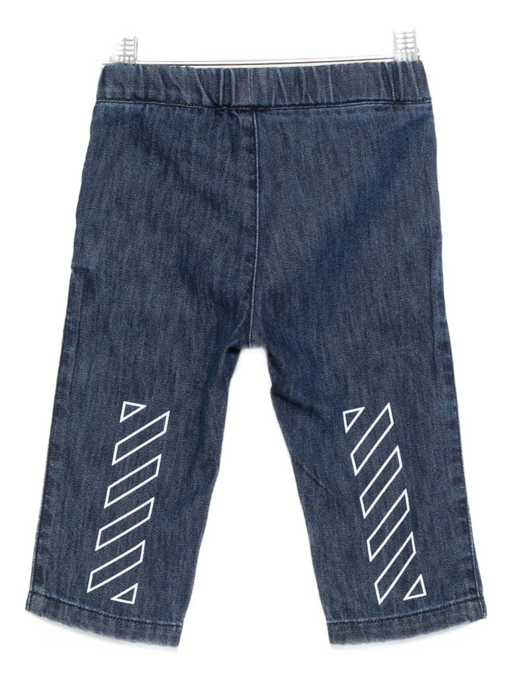 Jeans per neonato Off-White Kids in denim con elastico in vita OBAX001F25DEN001 3401 OFF WHITE KIDS 