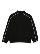 Felpa per bambino Off-White Kids nera con logo ricamato OBBD005F25FLE001 1025 OFF WHITE KIDS 