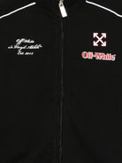 Felpa per bambino Off-White Kids nera con logo ricamato OBBD005F25FLE001 1025 OFF WHITE KIDS 