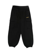 Pantaloni per bambino Off-White Kids neri con tasche cargo OBCF007F25FAB001 1018 OFF WHITE KIDS 