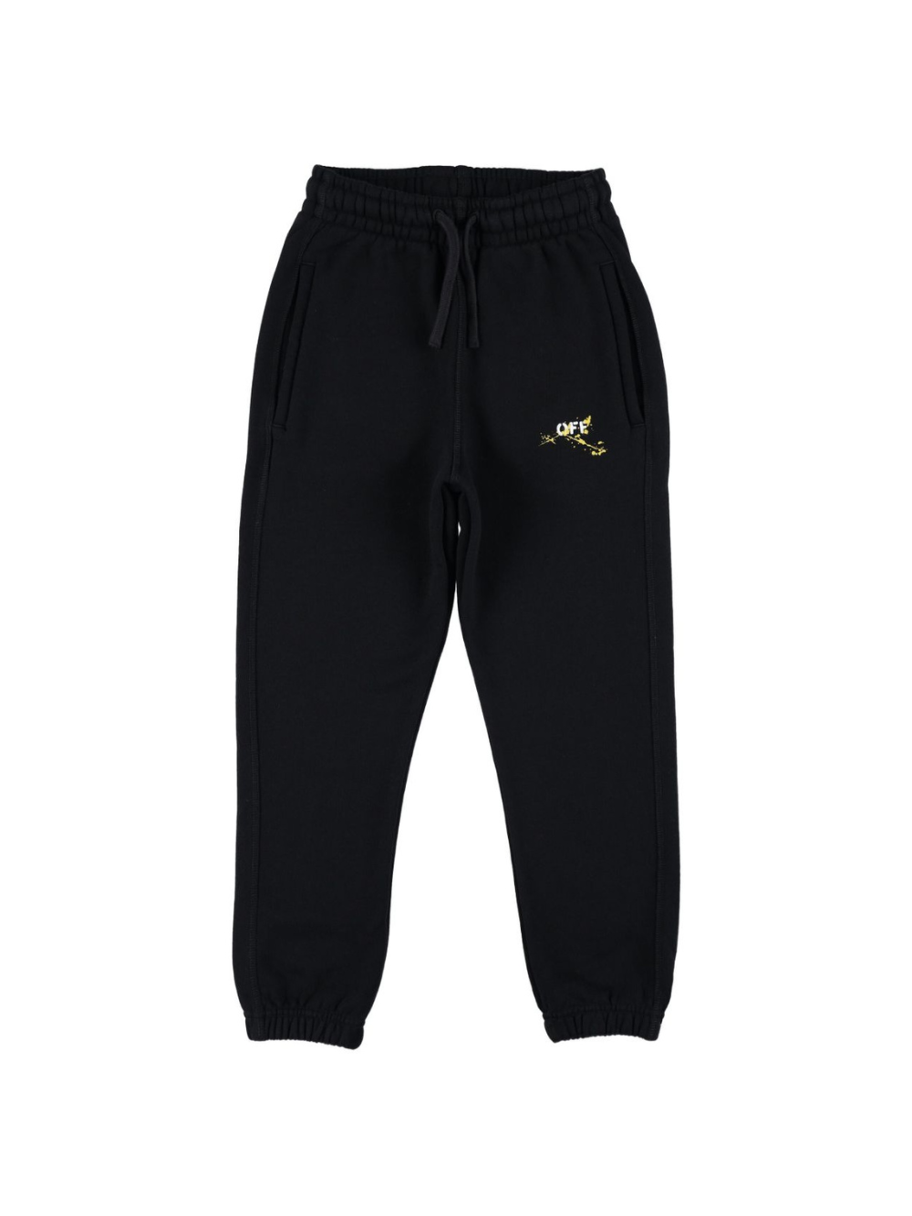 Pantaloni sportivi per bambino Off-White Kids con stampa effetto vernice spray OBCH001F25FLE002 1018 OFF WHITE KIDS 