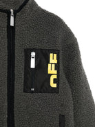 Felpa per bambino Off-White Kids grigia con dettaglio logo OBEA023F25FAB001 0718 OFF WHITE KIDS 