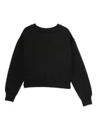 Felpa per bambina Off-White Kids nero con logo sul davanti OGBA013F25FLE001 1025 OFF WHITE KIDS 
