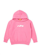 Felpa per bambina Off-White Kids rosa con logo sul davanti OGBB002F25FLE001 3201 OFF WHITE KIDS 