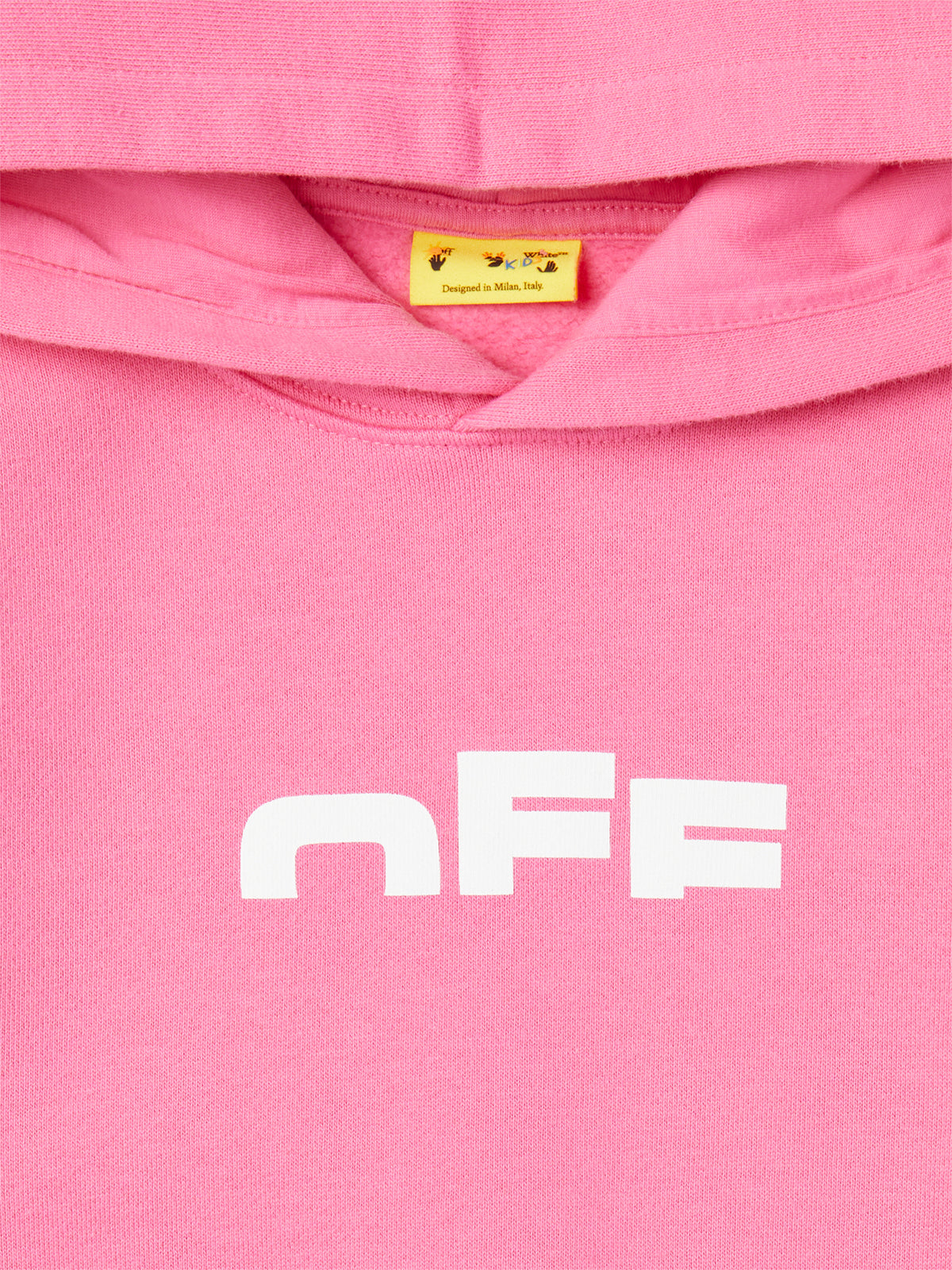 Felpa per bambina Off-White Kids rosa con logo sul davanti OGBB002F25FLE001 3201 OFF WHITE KIDS 