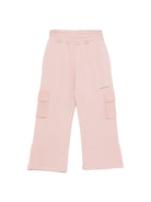 Pantaloni sportivi per bambina Off-White Kids rosa con tasche cargo OGCH00CF25FLE001 3B07 OFF WHITE KIDS 