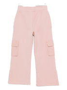 Pantaloni sportivi per bambina Off-White Kids rosa con tasche cargo OGCH00CF25FLE001 3B07 OFF WHITE KIDS 