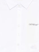 Camicia per bambina Off-White Kids bianco modello crop OGGA01CF25FAB002 0110 OFF WHITE KIDS 