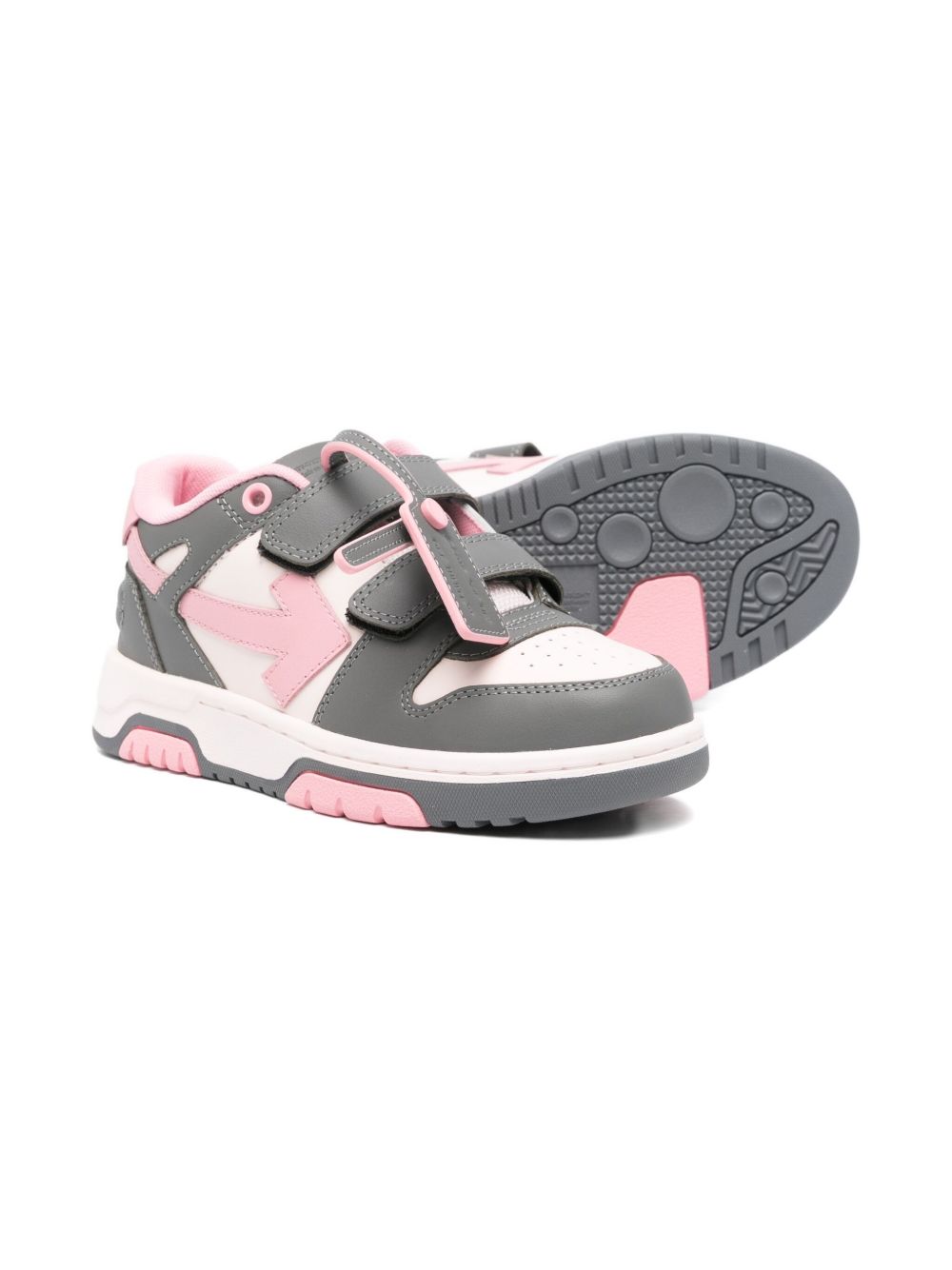 Sneakers per bambina Off-White Kids multicolore con dettaglio etichetta con logo OGIA005F25LEA001 3083 OFF WHITE KIDS 
