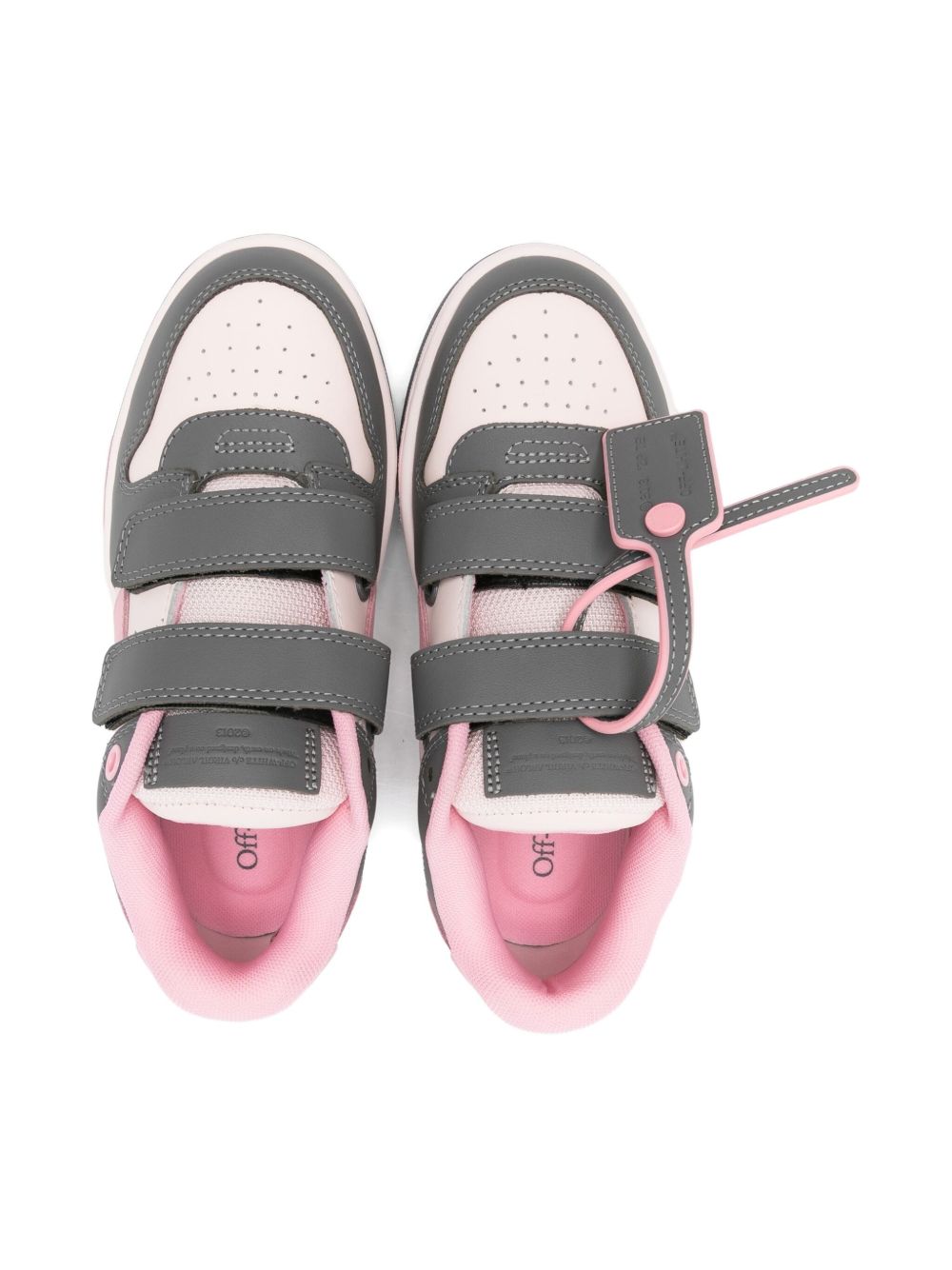 Sneakers per bambina Off-White Kids multicolore con dettaglio etichetta con logo OGIA005F25LEA001 3083 OFF WHITE KIDS 