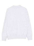 Felpa per bambino Palm Angels Kids grigia con stampa logo PBBA012C99FLE003 0810 PALM ANGELS KIDS 
