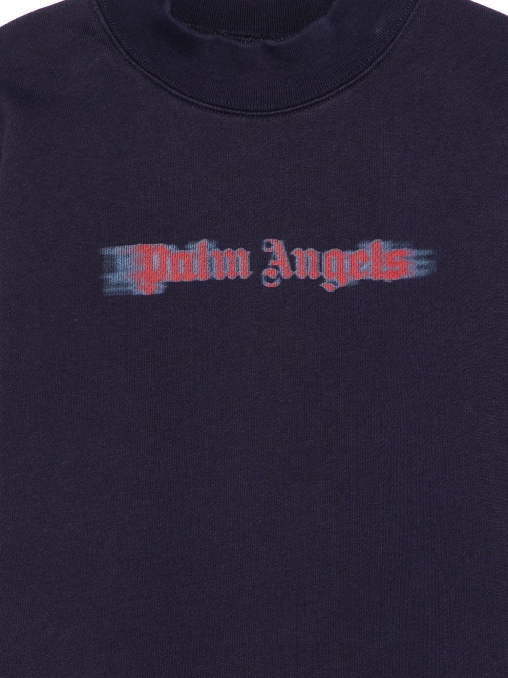 Felpa per bambino Palm Angels Kids blu con stampa con logo PBBA012F25FLE001 4625 PALM ANGELS KIDS 