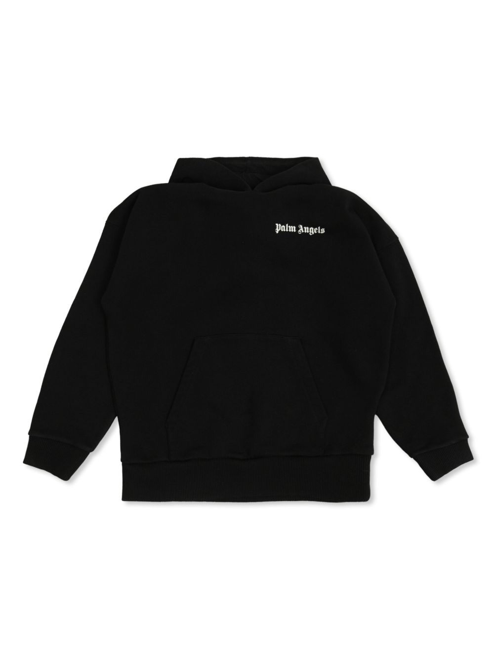 Felpa per bambino Palm Angels Kids nera con stampa con logo PBBB011C99FLE002 1003 PALM ANGELS KIDS 