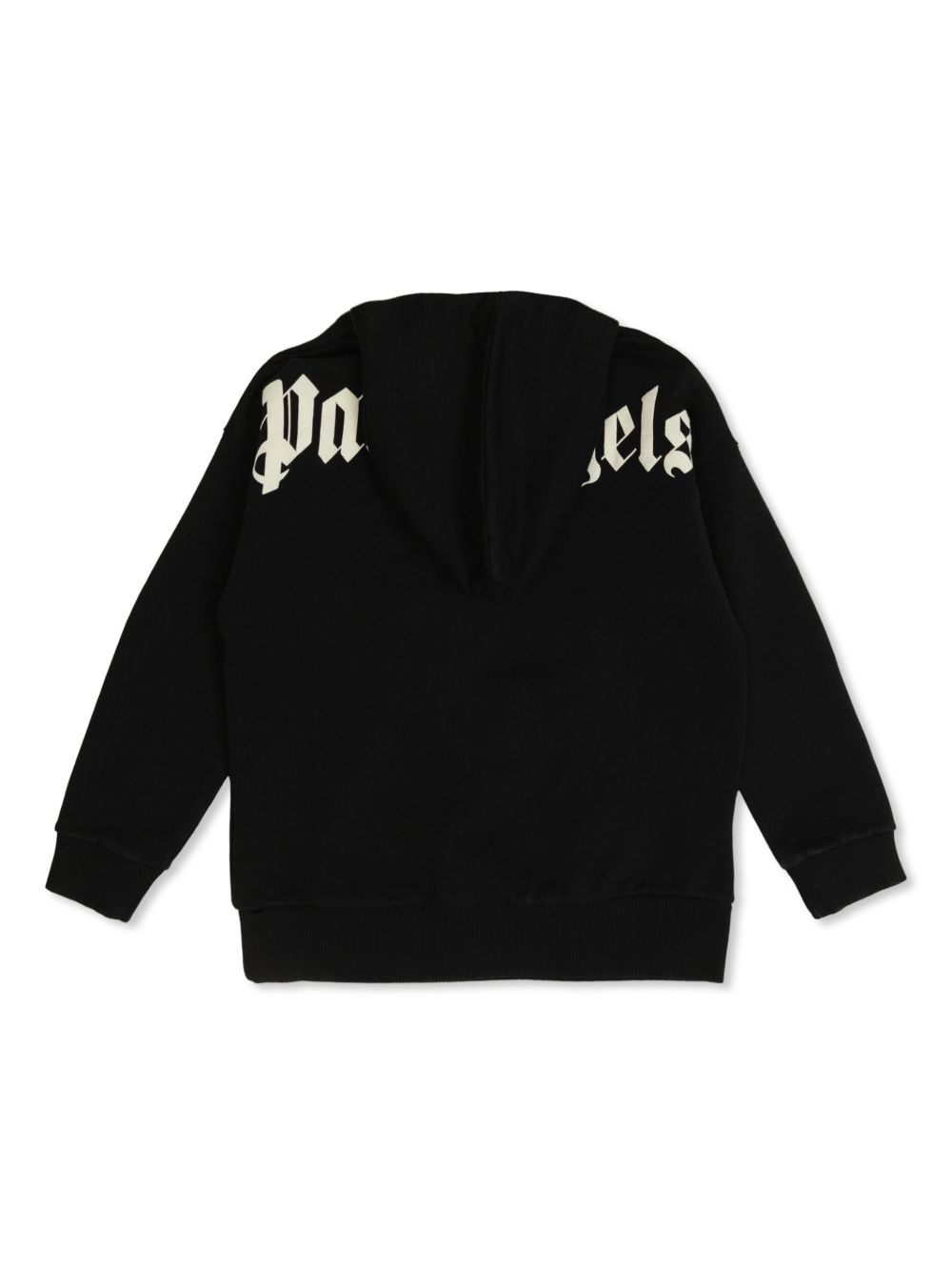 Felpa per bambino Palm Angels Kids nera con stampa con logo PBBB011C99FLE002 1003 PALM ANGELS KIDS 
