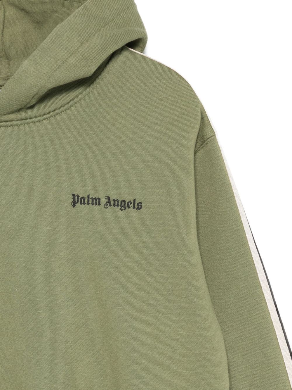 Felpa per bambino Palm Angels Kids verde con dettaglio logo PBBB012F25FLE008 5610 PALM ANGELS KIDS 