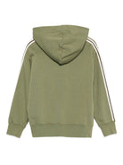 Felpa per bambino Palm Angels Kids verde con dettaglio logo PBBB012F25FLE008 5610 PALM ANGELS KIDS 