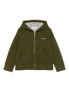 Felpa per bambino Palm Angels Kids verde con cappuccio PBBE003F25FLE002 5603 PALM ANGELS KIDS 