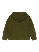 Felpa per bambino Palm Angels Kids verde con cappuccio PBBE003F25FLE002 5603 PALM ANGELS KIDS 