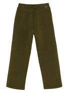 Pantaloni sportivi per bambino Palm Angels Kids verdi con applicazione con logo PBCH017F25FLE001 5603 PALM ANGELS KIDS 