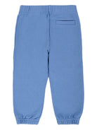 Pantaloni sportivo per bambino Palm Angels Kids azzurri con stampa logo PBXD001F25FLE001 4203 PALM ANGELS KIDS 