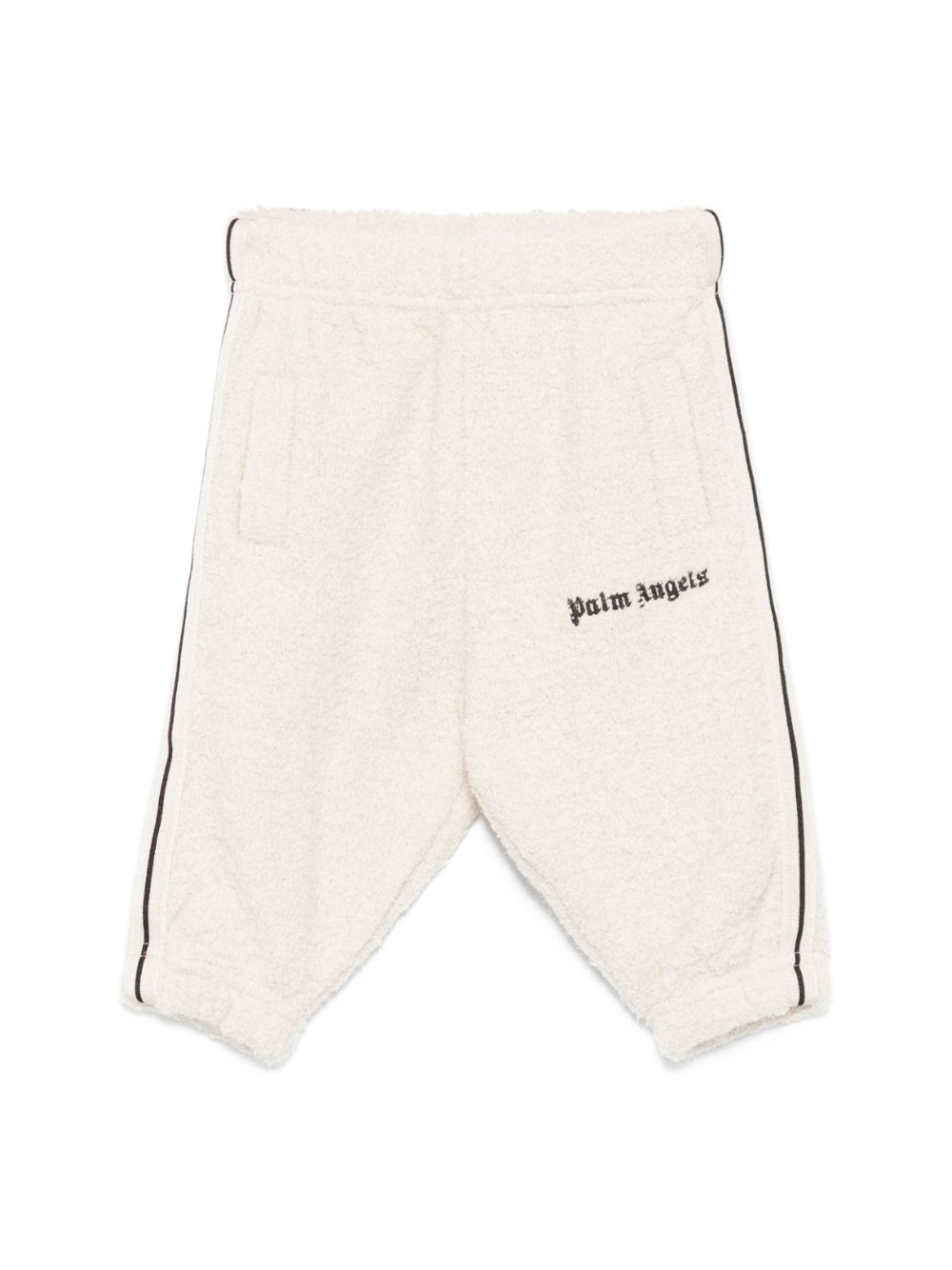 Pantaloni per neonato Palm Angels Kids beige con ricamo PBXQ002F25KNI001 6F60 PALM ANGELS KIDS 