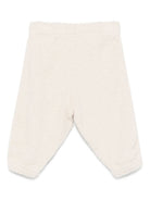 Pantaloni per neonato Palm Angels Kids beige con ricamo PBXQ002F25KNI001 6F60 PALM ANGELS KIDS 