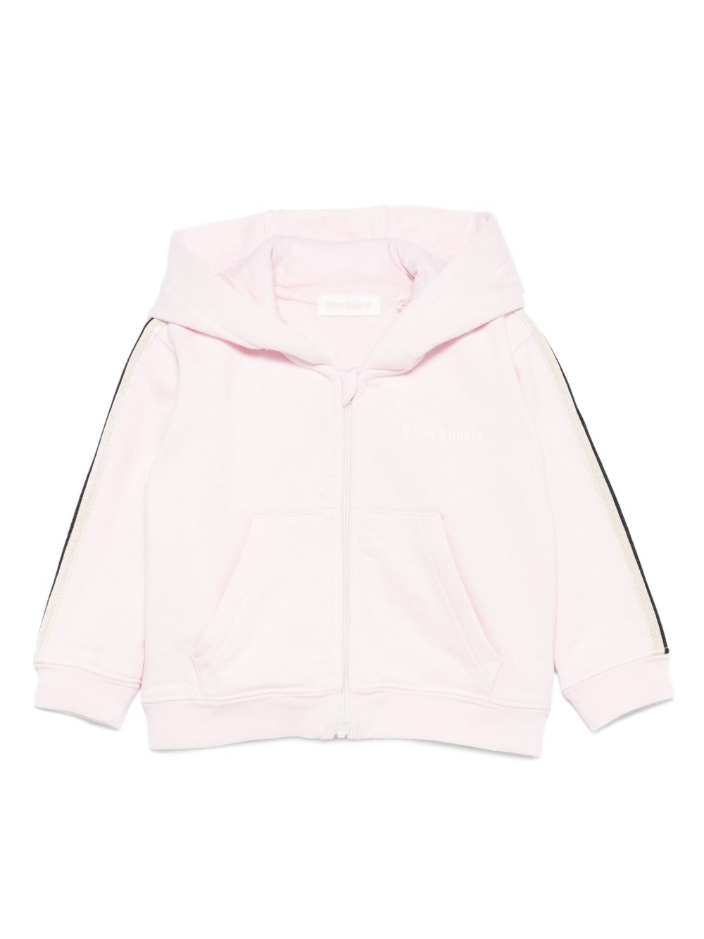 Felpa per neonata Palm Angels Kids rosa con logo ricamato PG3X003F25FLE001 3C03 PALM ANGELS KIDS 